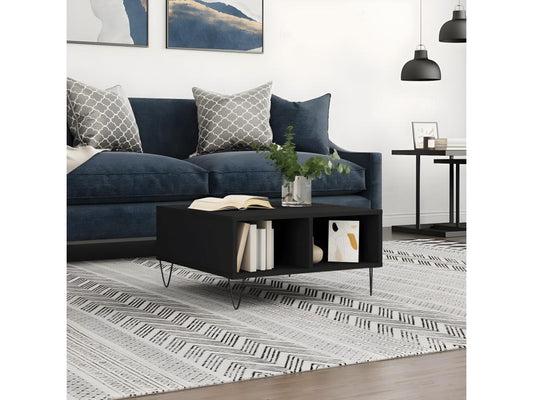 Coffee Table - Wood - Black - 60x30 cm