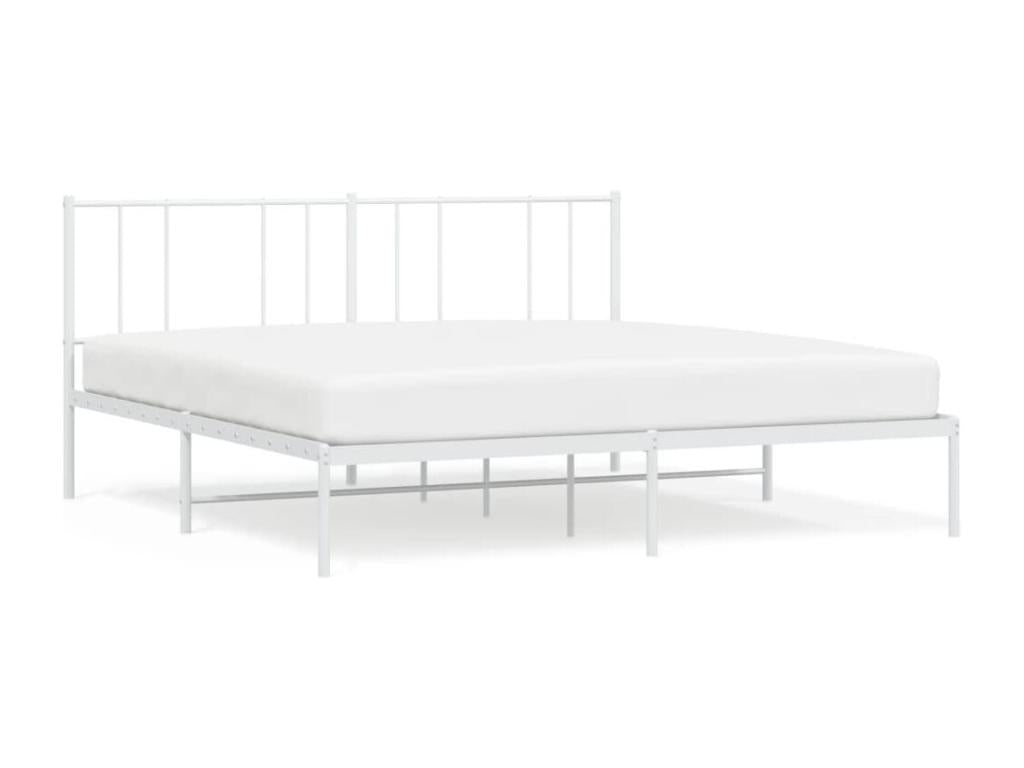 Bed Frame - Steel - White - 180x200 cm