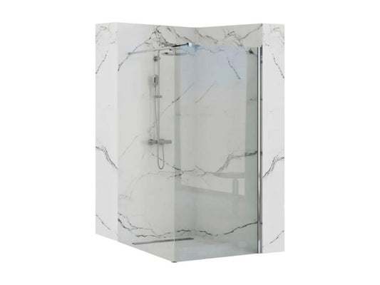 Shower Screen - Tempered Glass - Gray - 110x200 cm
