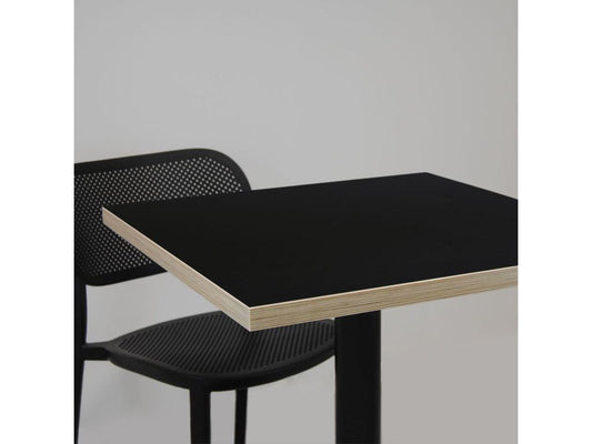 Table - Wood - Black - 70x70 cm