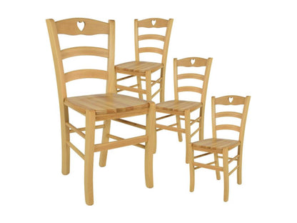 Chair Set - Wood - Beige