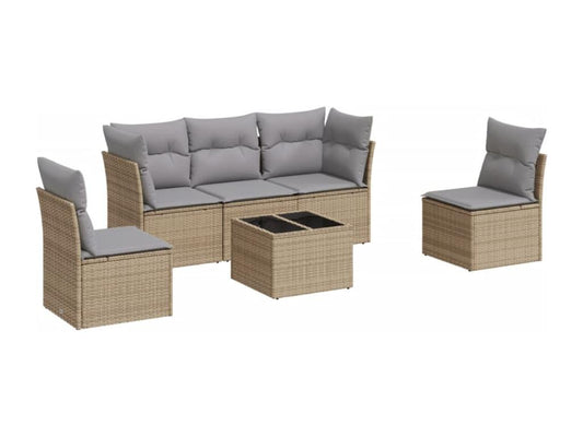 Outdoor Patio Set - Résine - Beige