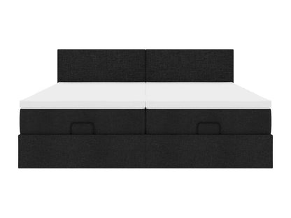 Bed Frame - Polyester - Black - 200x200 cm
