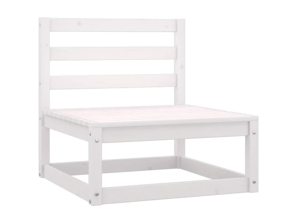 Outdoor Patio Set - Wood - White