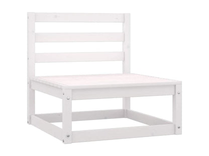 Outdoor Patio Set - Wood - White