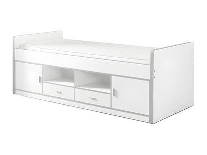 Box Spring - Panneau De Particule - White - 90x200 cm