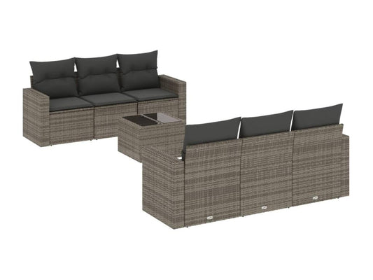 Outdoor Patio Set - Wood - Crème