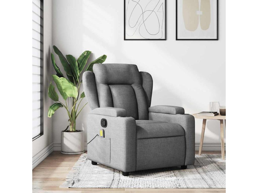 Armchair - Tilting - Polyester - Gray