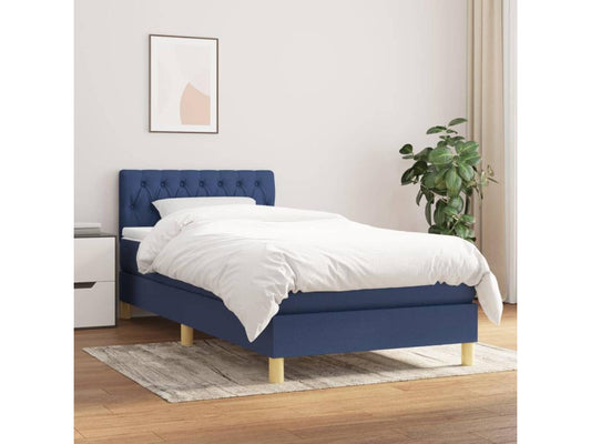 Mattress - Engineered Wood, Wood - Blue - 90x200 cm