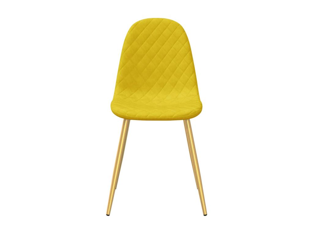 Chair Set - Velvet - Jaune