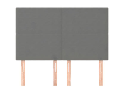 Bed - Polyester - Gray - 140x190 cm