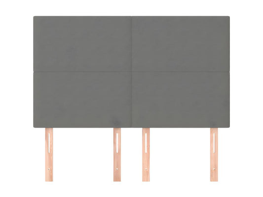 Bed - Polyester - Gray - 140x190 cm