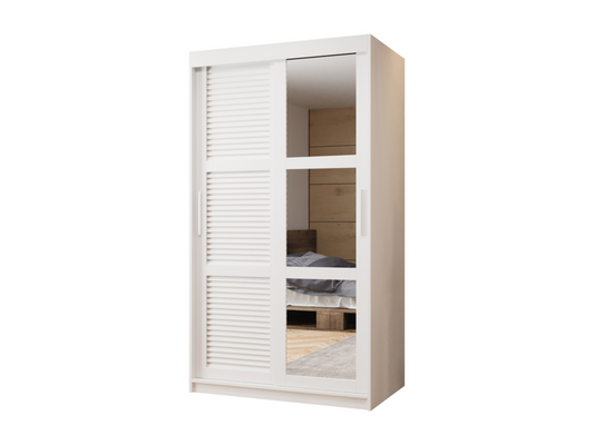 Wardrobe - Wood - White