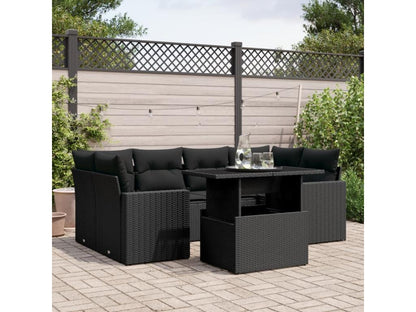 Outdoor Patio Set - Résine - Black