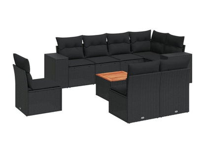 Outdoor Patio Set - Résine - Black