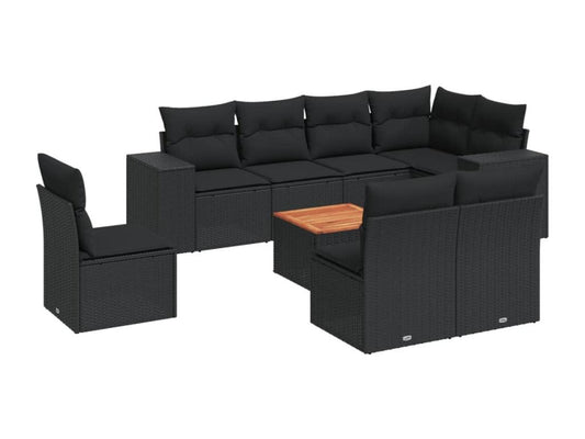 Outdoor Patio Set - Résine - Black