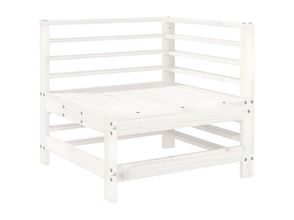 Outdoor Patio Set - Wood - White