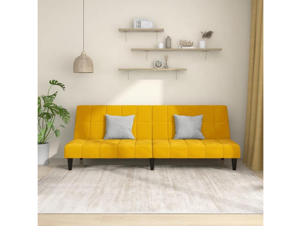 Sofa - Velvet - Jaune