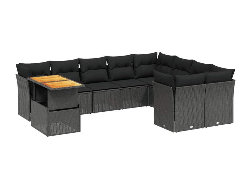 Outdoor Patio Set - Steel - Black