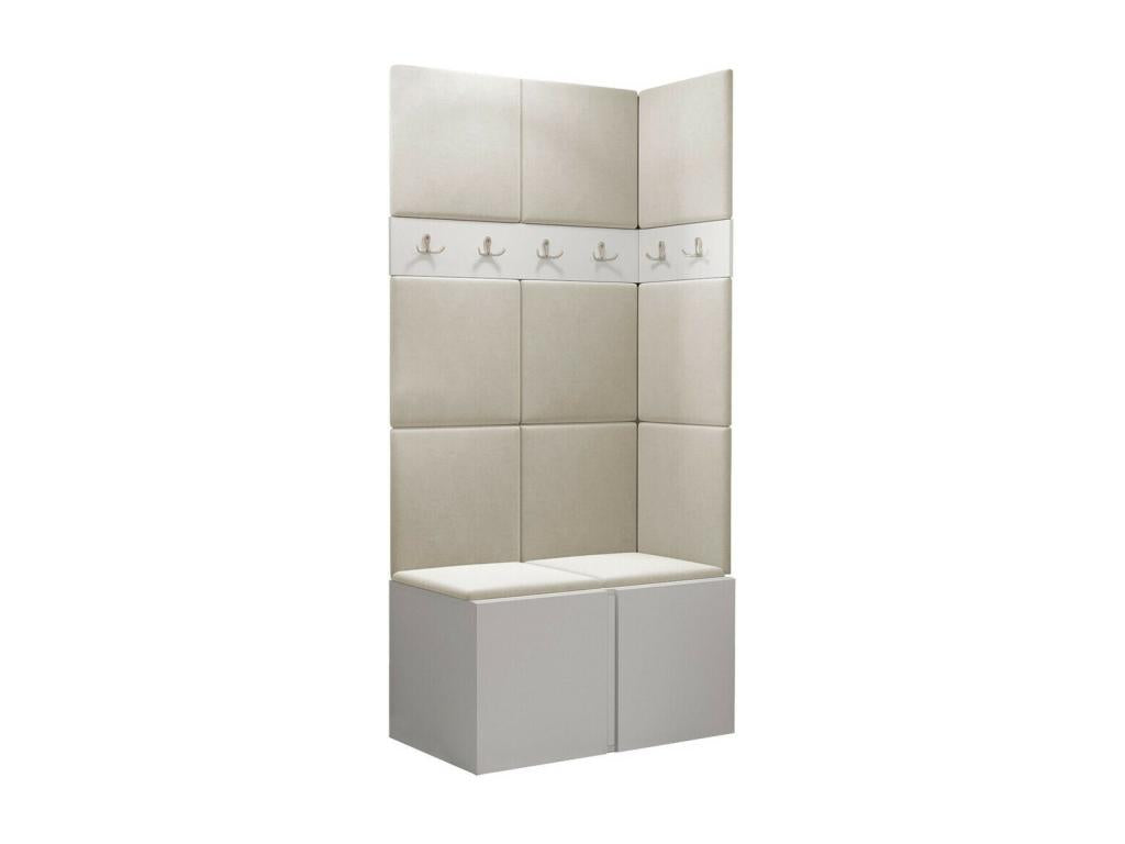 Home Furniture - Engineered Wood, Wood - White - 84x46 cm