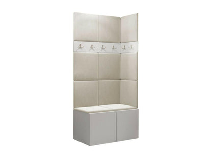 Home Furniture - Engineered Wood, Wood - White - 84x46 cm