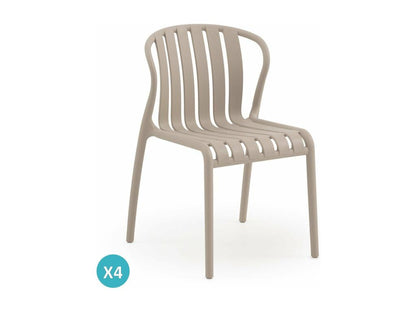 Chair Set - Résine - Camel