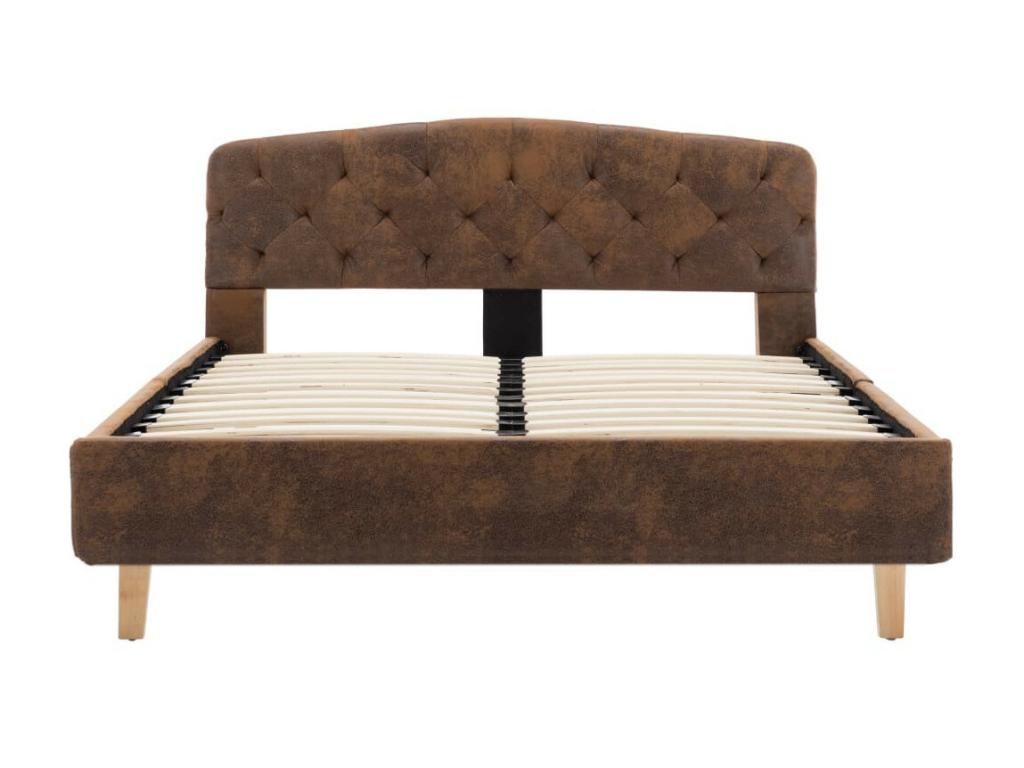 Bed - Wood - Natural - 120x200 cm
