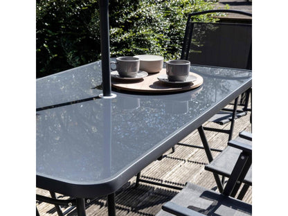 Outdoor Patio Set - Folding - Steel - Green