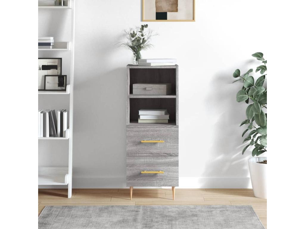 Home Furniture - Wood - Gray - 34x90 cm