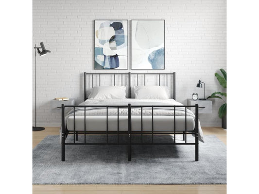 Nightstand Set - Wood - Gray - 35x20