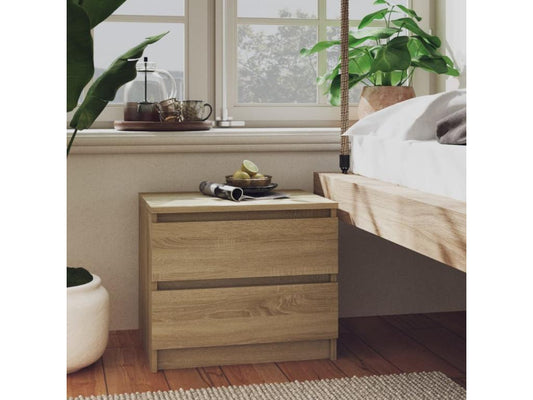 Nightstand Set - Engineered Wood, Wood - Brown